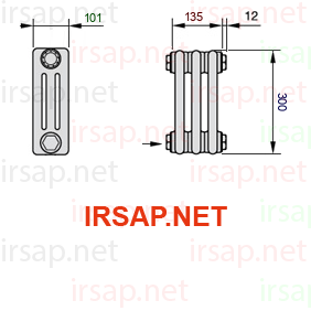 Радиатор IRSAP Tesi 30300/3 T14 CL 01